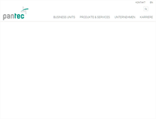 Tablet Screenshot of pantec.com